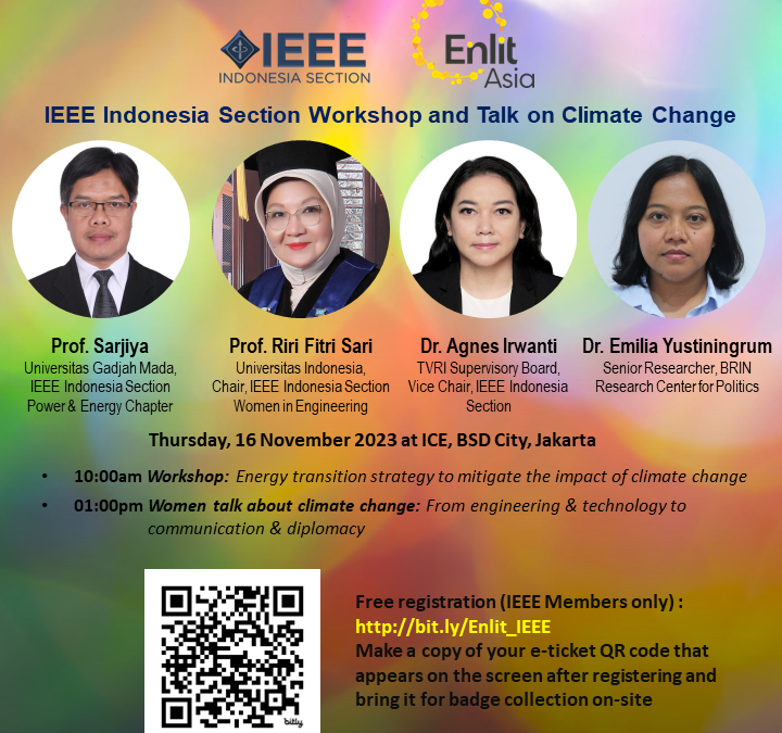 IEEE Indonesia To Promote Solutions to Climate Change Impact in Enlit Asia